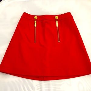 Express red sailor skirt